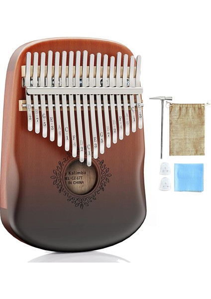 17 Anahtar Kalimba Başparmak Piyano, Taşınabilir Parmak Piyano Kalimba Müzik Enstrümanı Çocuklar Için Yetişkinler Yeni Başlayanlar Müzik Meraklıları (Yurt Dışından)