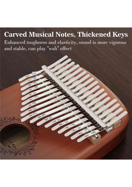 17 Anahtar Kalimba Başparmak Piyano, Taşınabilir Parmak Piyano Kalimba Müzik Enstrümanı Çocuklar Için Yetişkinler Yeni Başlayanlar Müzik Meraklıları (Yurt Dışından) fırsatları