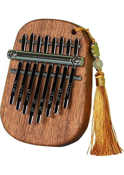 8 Tonlu Sapele Su Damlası Orta Kalimba Taşınabilir Beş Parmaklı Piyano Yeni Başlayanlar Için Uygun Parmak Piyano Enstrümanı C (Yurt Dışından)