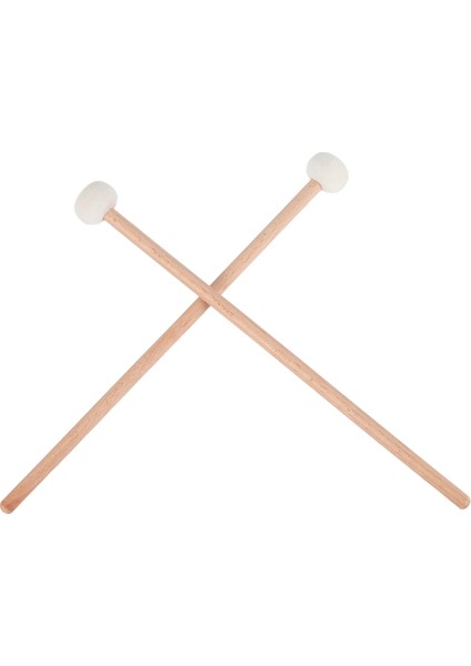 1 Çift Keçe Koyulaklar Davul Çubukları Perküsyon Enstrüman Aksesuarları Için Ahşap Saplı (Yurt Dışından) modelleri