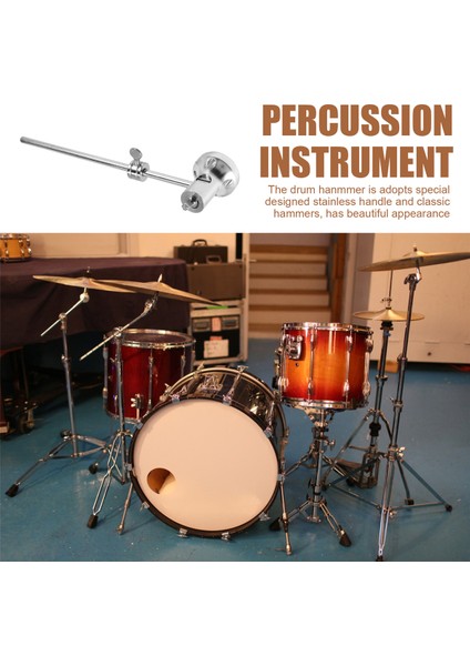 Bas Drum Pedal Çırpıcı Alüminyum Alaşım Ayarlanabilir Çekiç Kafası Perküsyon Enstrüman Aksesuarları (Yurt Dışından) indirimleri