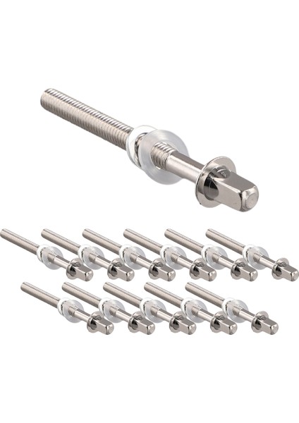 12PCS Davul Gerginlik Çubukları Gerginlik Vidaları Bas Davul Vidaları Set Bas Trampet Davul Aksesuarları Davul Donanımı M5X50MM (Yurt Dışından)