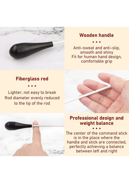 Baton, Şef Baton, Müzik Batonu, Depolama Silindiri Abanoz Kollu Orkestra Batonu, Müzik Batonu (Yurt Dışından) indirimleri