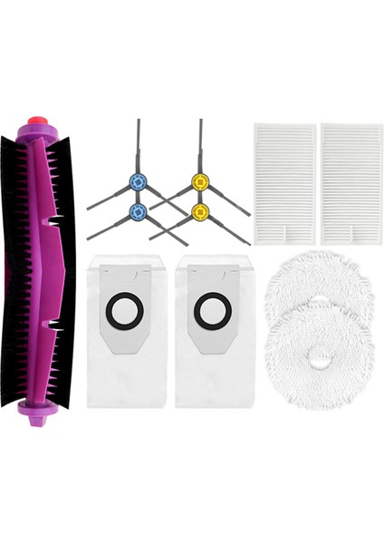 Midea V12 V12 V10 W11 Robot Vakum Temizleyici Aksesuarları Temizleme Yedek Parçaları Yedek Parçalar Ana Fırça (Yurt Dışından)