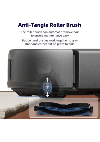 Eufy X10 Pro Omni Için Robot Vakum Süpürücü Ana Yan Fırça Hepa Filtreleri Mop Bez Toz Torbaları Yedek Parçalar (Yurt Dışından) modelleri