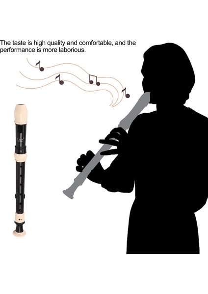 Irin Absor Cortre Soprano Klarnet Uzun Flüt Barok Kayıt Cihazı Parmak Müzik Enstrümanı Aksesuarları Yeni Başlayanlar (Siyah) (Yurt Dışından) fiyatları