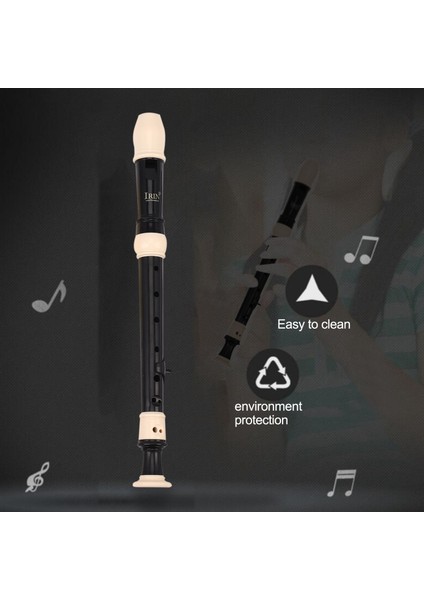 Irin Absor Cortre Soprano Klarnet Uzun Flüt Barok Kayıt Cihazı Parmak Müzik Enstrümanı Aksesuarları Yeni Başlayanlar (Siyah) (Yurt Dışından) modelleri