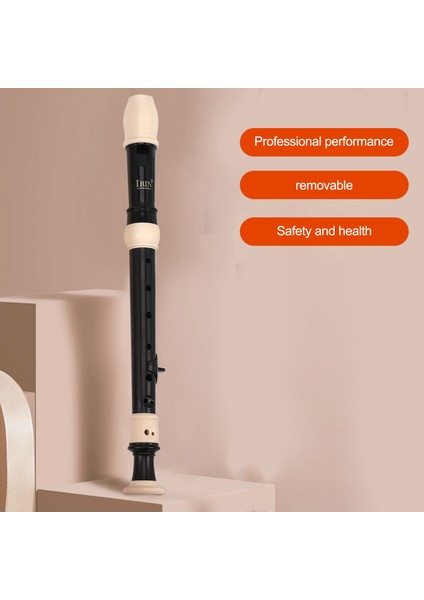 Irin Absor Cortre Soprano Klarnet Uzun Flüt Barok Kayıt Cihazı Parmak Müzik Enstrümanı Aksesuarları Yeni Başlayanlar (Siyah) (Yurt Dışından) fırsatları