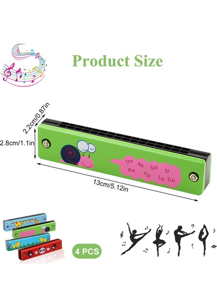 Çocuk Mızıka, 4 Diyatonik Mızıka Paketi, Yeni Başlayanlar Için Ahşap Müzik Aleti, Profesyoneller, Öğrenciler (Yurt Dışından) fiyatları