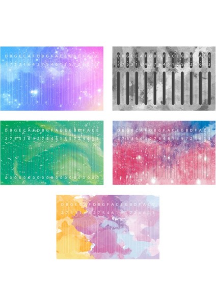 5pcs Kalimba 21 Anahtar Çıkartma Başparmak Piyano Çıkartmaları Klavye Aletleri Yeni Başlayan Öğrenci Için Parça Aksesuarları (Yurt Dışından)