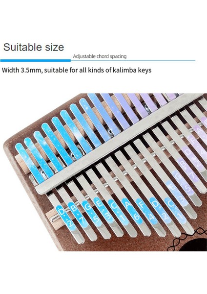 5pcs Kalimba 21 Anahtar Çıkartma Başparmak Piyano Çıkartmaları Klavye Aletleri Yeni Başlayan Öğrenci Için Parça Aksesuarları (Yurt Dışından) modelleri