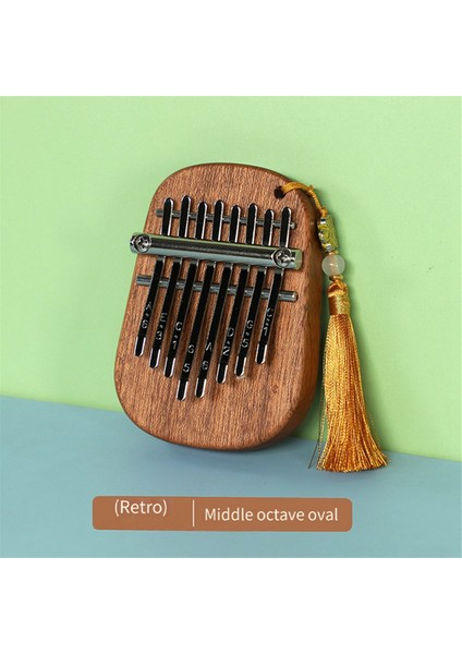 8 Tonlu Sapele Su Damlası Orta Kalimba Taşınabilir Beş Parmaklı Piyano Yeni Başlayanlar Için Uygun Parmak Piyano Enstrümanı C (Yurt Dışından) fırsatları
