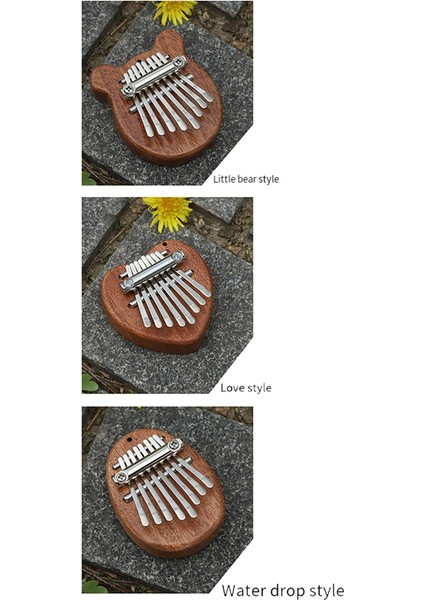 Mini Kalimba Mini Başparmak Piyano 8 Tonlu Taşınabilir Yeni Başlayan Parmak Piyano Enstrümanı D (Yurt Dışından) fırsatları