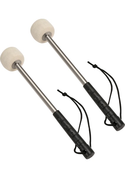 2 Adet 12.5 Inç Bas Çelik Davul Tokter, Paslanmaz Çelik Saplı Yün Keçe Davul Çubukları, Kayma Önleyici Yün Davul Tokmak (Yurt Dışından) fiyatları