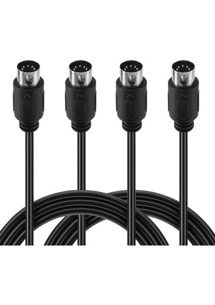 2 Paket 5 Pimli Dın Mıdı Kablosu, Mıdı Klavye Için 3 Metrelik Erkek Ila Erkek 5 Pimli Midi Kablosu, Klavye Synth, Raf Synth, Raf Synth (Yurt Dışından) modelleri