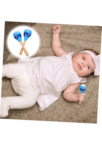 Maracas El Perküsyon Çıngırakları, Ahşap Rumba Shaker Çocuklar Için Müzik Enstrümanı Yetişkinler, 2 Set, Mavi (Yurt Dışından) fiyatları