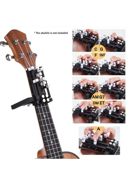 Gitar Yardım Aracı Öğrenme Aracı Gitar Akor Presser Ukulele Akor Trainer Gitar Akorları Gitar Yeni Başlayanlar Için Öğrenme Sistemi (Yurt Dışından) fırsatları