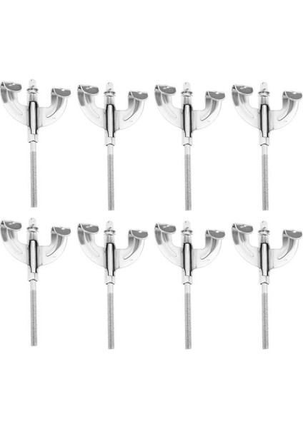 Bas Davul Onarım Parçaları Için 8 Adet Bas Davul Pençe Kancası Vidalar ve Gerginlik Çubukları (Yurt Dışından) fiyatları