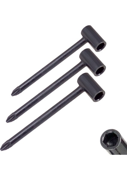 7MM/8MM/6.35MM Gitar Kafes Çubuk Anahtarı Gitar Ayar Aracı Gitar Enstrüman Aksesuarları Için Tornavida ile Siyah (Yurt Dışından) fiyatları