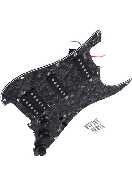 Sq Sq Electıce Gitar Yüklü Önceden Kablolanmış Elektro Gitar Pickguard Pikap Montajı Siyah Inci (Yurt Dışından) modelleri