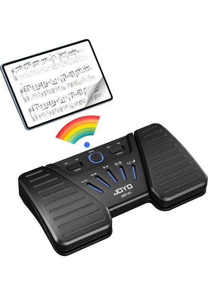 Joyo Kablosuz Sayfa Tuner Pedal Bluetooth Ayak Pedalı Müzik Sayfası Turner Pedal Ipad Tabletleri (Yurt Dışından) indirimleri