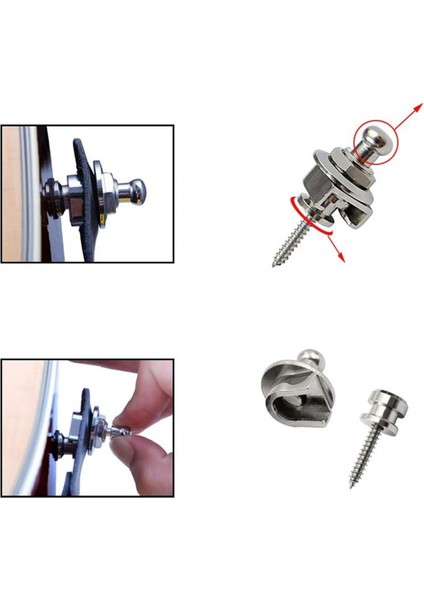 30PCS Gitar Kayış Kilit Düğmeleri Hızlı Serbest Bırakma Gitar Kayışı Düğmeleri (Yurt Dışından) fiyatları