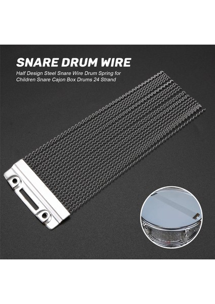 Yarım Tasarım Çelik Trampet Teli Drum Yay Çocuklar Için Trampet Cajon Kutu Drums 24 Strand (Yurt Dışından) fırsatları