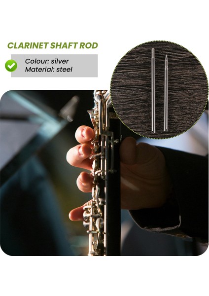 34PCS/SET Klarnet Onarım Parçaları Vidaları + Klarnet Mili Çubuk Kiti Dıy Aracı Ahşap Rüzgar Cihaz Aksesuarları (Yurt Dışından) fırsatları