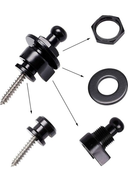 30PCS Gitar Kayış Kilit Düğmeleri Hızlı Serbest Bırakma Gitar Kayışı Düğmeleri (Yurt Dışından) fırsatları