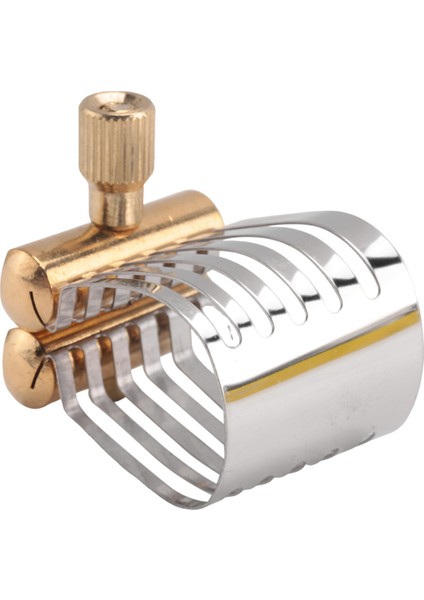 Alto Saksafon Kelepçe Aleti Ağızlık Ligatür Klipsli Saksafon Kafa Klipsli Saksafon Parçalı Sax Ligatürü (Yurt Dışından)