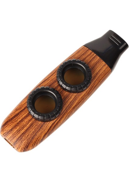Çift Delikli Tasarım Kazoo Çift Membran Kazoo Eşlik Ukulele Gitar Keman Taşınabilir Müzik Enstrümanı-A (Yurt Dışından)