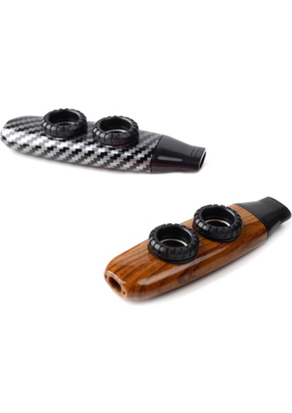 Çift Delikli Tasarım Kazoo Çift Membran Kazoo Eşlik Ukulele Gitar Keman Taşınabilir Müzik Enstrümanı-A (Yurt Dışından) modelleri