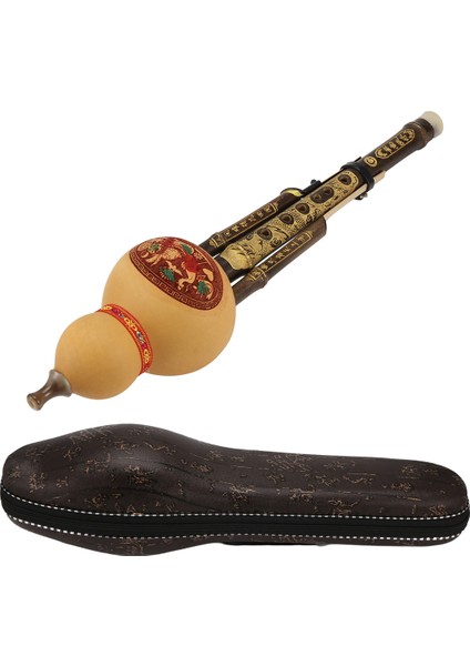 El Yapımı Bambu Hulusi Kabak Cucurbit Flüt Etnik Müzik Enstrümanı C&#39;nin Anahtarı Yeni Başlayan Müzik Severler Için Durum (Yurt Dışından) modelleri