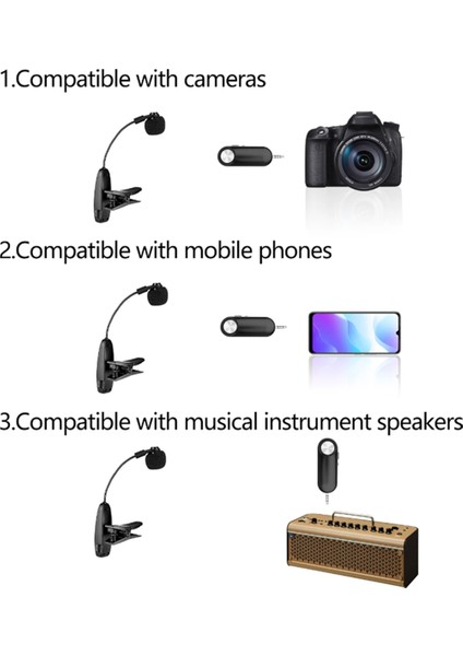 Uhf Kablosuz Enstrüman Saksafon Mikrofon Sistemi Kablosuz Alıcı Verici, Fiş ve Oynat, Trompet Için Harika (Yurt Dışından) fırsatları