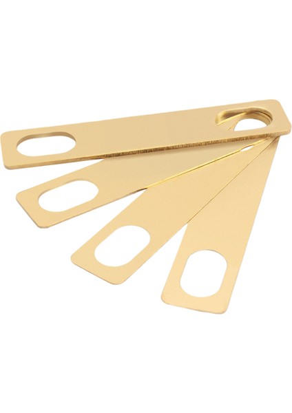 4pcs Gitar Boyun Tabağı Gitar Conta Yedek Gitar Boyun Şim Yükseltme Conta Aksesuarları (Altın) (Yurt Dışından)