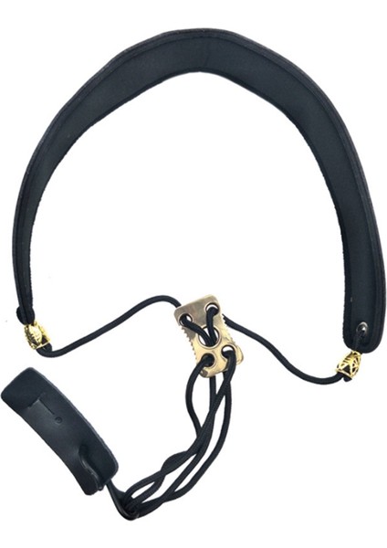 Saksafon Boyun Kayışı Yumuşak Yastıklı Omuz Kayışı Alto Tenor Soprano Saksafon Obua Klarnet Ayarlanabilir Uzunluk 43-58CM (Yurt Dışından)