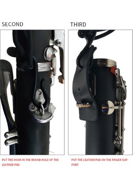 Saksafon Boyun Kayışı Yumuşak Yastıklı Omuz Kayışı Alto Tenor Soprano Saksafon Obua Klarnet Ayarlanabilir Uzunluk 43-58CM (Yurt Dışından) fırsatları