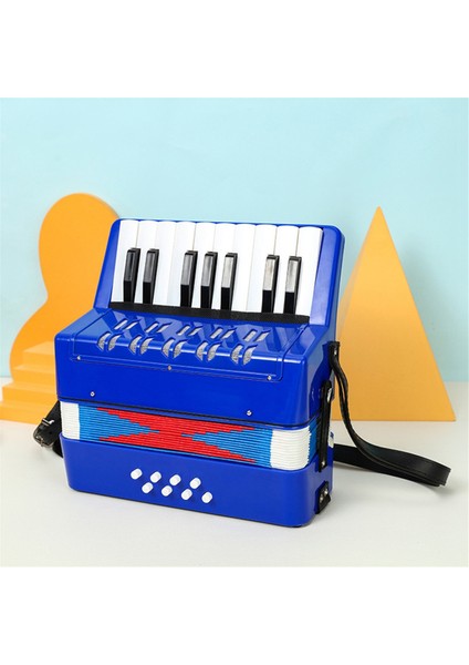 Blue 17 Keys 8 Bas Akordeon Çocuk Eğitim Müzik Aleti Öğrenciler Yeni Başlayanlar (Yurt Dışından) indirimleri