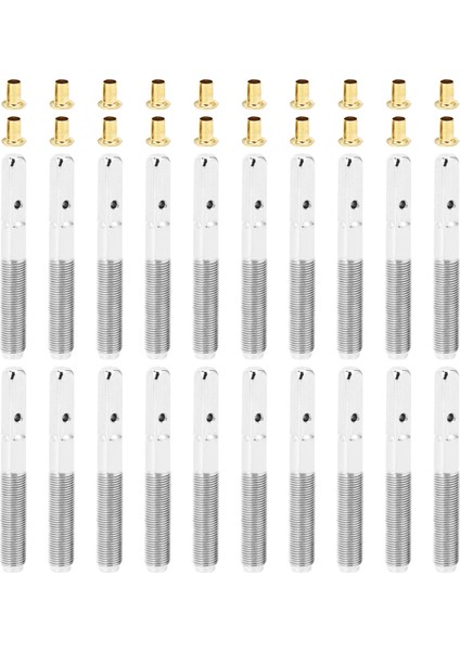 20 Adet Lir Arp Ayar Pimi Çivi, 20 Adet Lir Arp Küçük Arp Müzikal Telli Enstrüman Için Ayarlanmış 20 Adet Perçinli Perçin (Yurt Dışından)