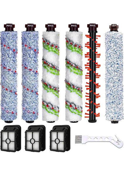 Bissell Crosswave 2306A &amp; 1785 Serisi Için Yedek Parçalar, Vakum Filtresi 1866, Çok Yüzey Fırça Rulosu 1868 (Yurt Dışından)