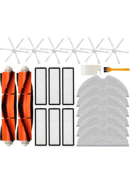 Xiaomi Mı Robot Vakum Pot 2, 1c, STYTJ03ZHM Yedek Yedek Parça Ana Yan Fırça Hepa Filtre Mop Rag (Yurt Dışından)