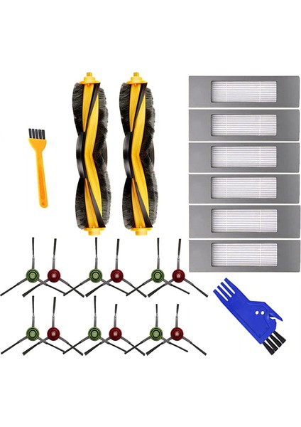 Filtre Fırçası Değiştirme Seti Ecovacs Deebot Ozmo 920 950 T8 Aıvı Max T9 T5 N5 N7 N8+ N8 Pro Robot (Yurt Dışından) indirimleri