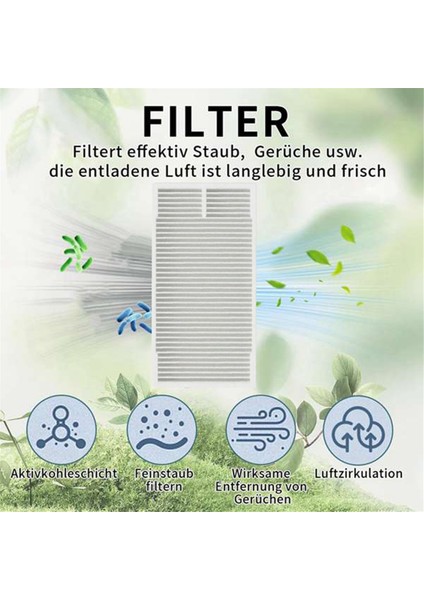 Midea M9 / Eureka NERE10S E10S / Obode A8 Yedek Parçalar Aksesuarları Hepa Filtre Için 10 Adet Filtre (Yurt Dışından) fiyatları