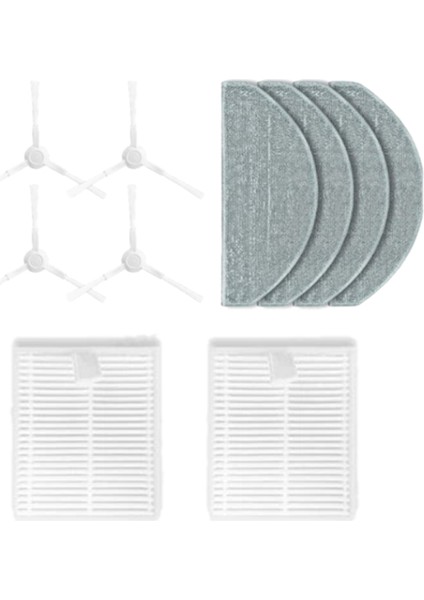 10PCS Xiaomi Robot Vakum E10 E12 B112 Vakum Aksesuarları Yan Fırça Hepa Filtre Mop Kumaş (Yurt Dışından) fırsatları