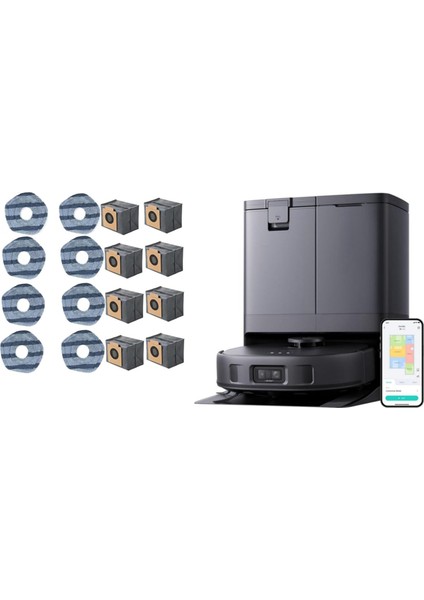 Eufy X10 Pro Omni Robot Vakum Temizleyici Aksesuarları Mop Pedler Toz Çanta (Yurt Dışından) fırsatları