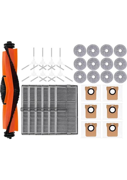 Xiaomi Mijia M30S Için D103CN Robot Elektrikli Süpürücü Ana Yan Fırça Hepa Filtreler Mop Bez Toz Torbası Yedek Parçalar (Yurt Dışından)