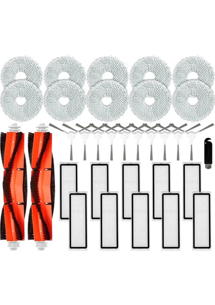 Xiaomi Robot Vakum S10+ / S10 Plus B105 Vakum Süpürge Ana Yan Fırçası Hepa Filtre Mop Rag Bez Yedek Parçaları (Yurt Dışından)