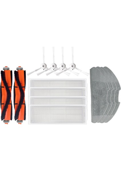 Xiaomi Mi Robot Vakum-Mop 2 Pro/lite MJST1SHW Mjstl Hepa Filtre Mop Bezi Mijia Vakum Süpürge Aksesuarları (Yurt Dışından)
