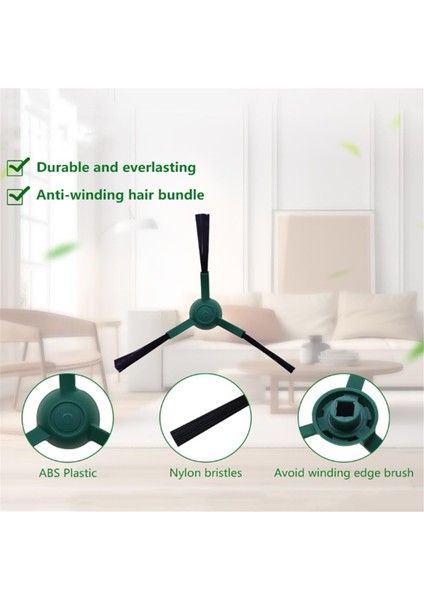 Irobot Roomba Combo Için Aksesuar Kiti Essential / Vac Essential Robot Vakum Süpürücü Ana Yan Hepa Filtre Paspasları Parçaları (Yurt Dışından) indirimleri