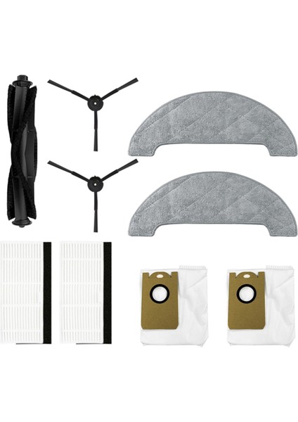 Xiaomi Viomi S9 Hepa Filtresi Ana Yan Fırça Pas Pas Papa Kumaşları Toz Çanta Robot Vakum Temizleyici Aksesuarları Yedek Parça Kitleri (Yurt Dışından)